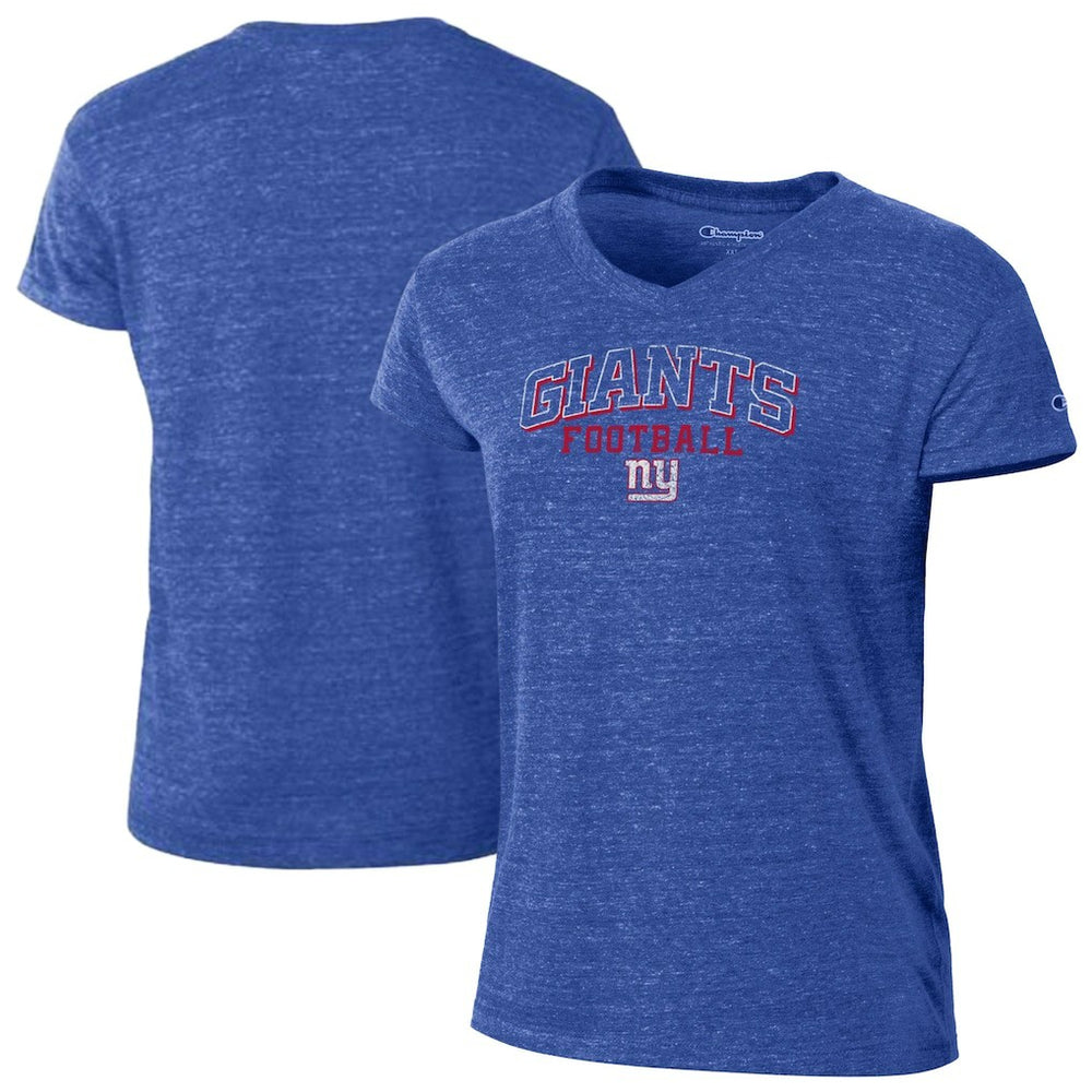 NFL New York Giants Women's Triumph Tri-Blend V-Neck T-Shirt