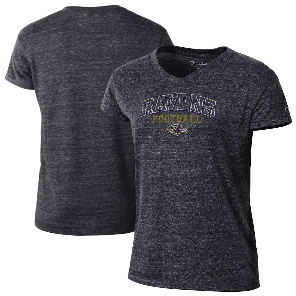 NFL Baltimore Ravens Women's Triumph Tri-Blend V-Neck T-Shirt