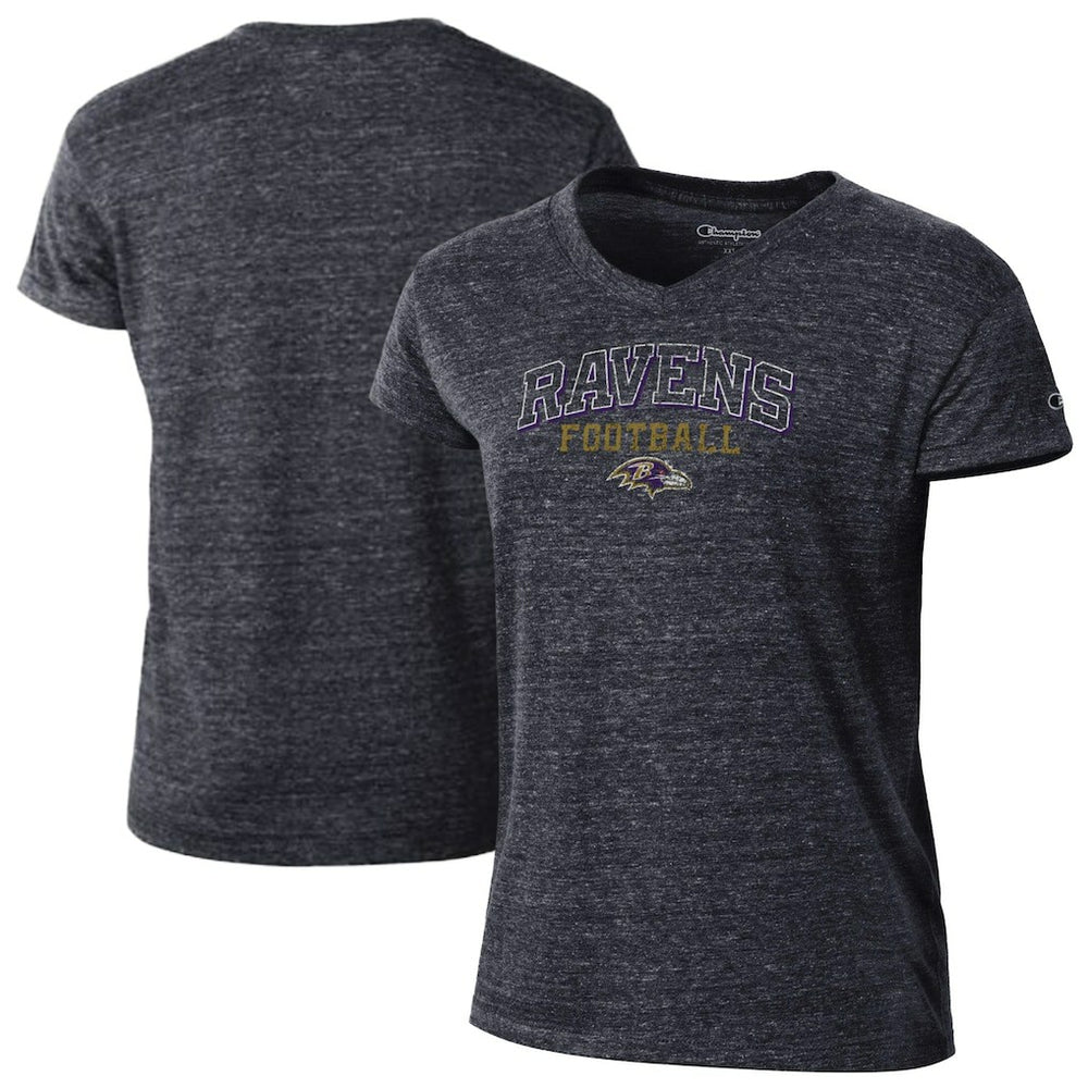 NFL Baltimore Ravens Women's Triumph Tri-Blend V-Neck T-Shirt