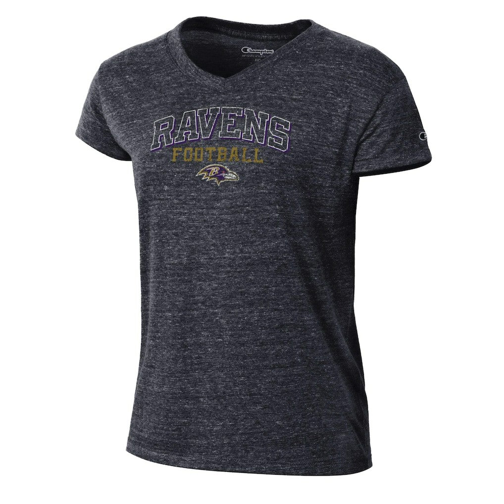 NFL Baltimore Ravens Women's Triumph Tri-Blend V-Neck T-Shirt