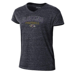 NFL Baltimore Ravens Women's Triumph Tri-Blend V-Neck T-Shirt