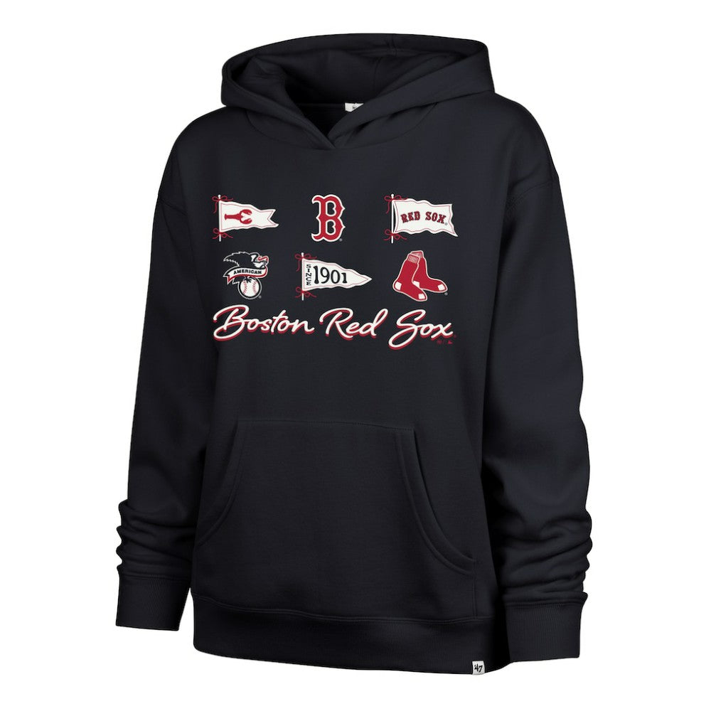 Boston Red Sox Women's Bow & Banners Naomi Hoodie - Navy | 47 brand