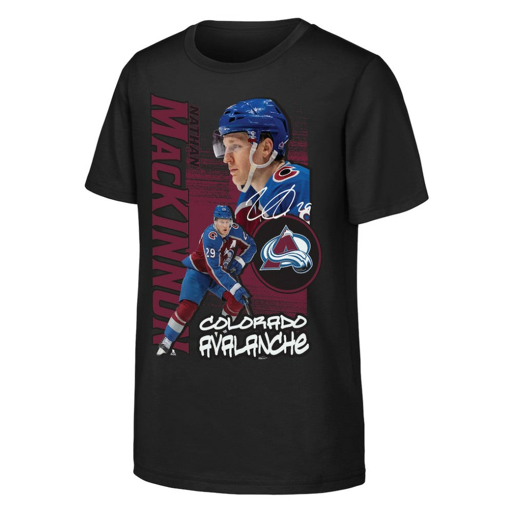 Nathan MacKinnon Colorado Avalanche Outerstuff Youth Playmaker T-Shirt