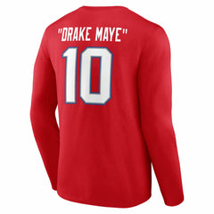 NFL New England Patriots Drake Maye  Nickname Long Sleeve T-Shirt