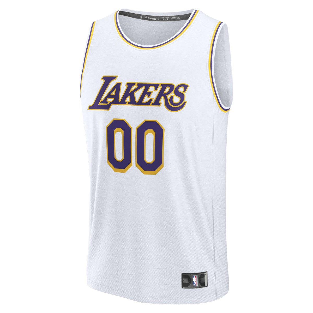 Los Angeles Lakers Fast Break Custom Replica Jersey - Association Edition - White | Fanatics online