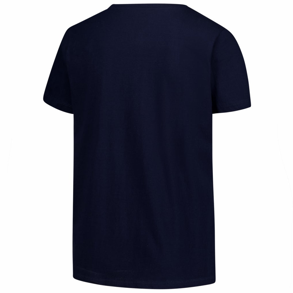 NFL New England Patriots Women's Plus Size Arch Over Logo V-Neck T-Shirt