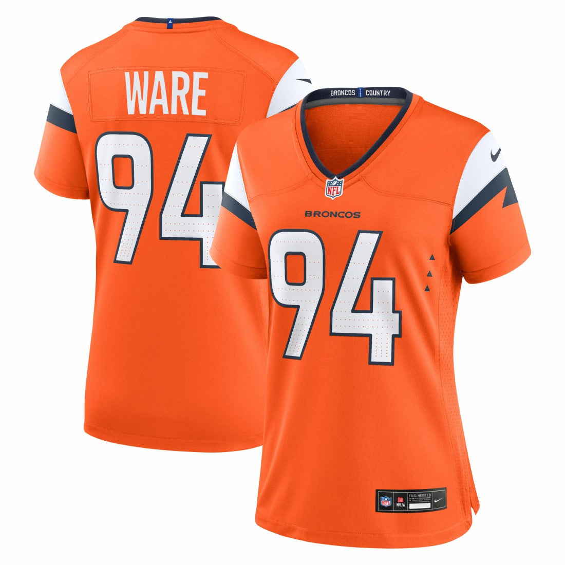 NFL Denver Broncos DeMarcus Ware  Women's Team Retired Game Jersey