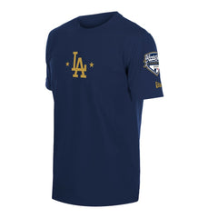 Los Angeles Dodgers 2026 Gold Collection Logo & Patch T-Shirt - Navy | New Era