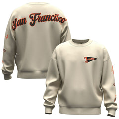 San Francisco Giants Unisex Spirit Jersey Fleece Crewneck Pennant Sweatshirt - Tan