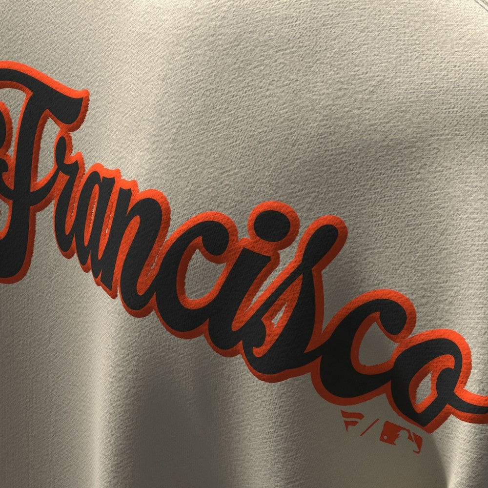 San Francisco Giants Unisex Spirit Jersey Fleece Crewneck Pennant Sweatshirt - Tan