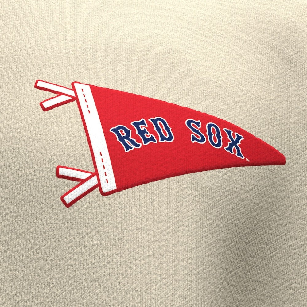 Boston Red Sox Unisex Spirit Jersey Fleece Crewneck Pennant Sweatshirt - Tan