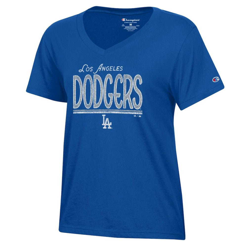 Los Angeles Dodgers Champion Women's Core V-Neck T-Shirt - Royal