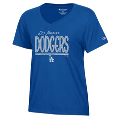 Los Angeles Dodgers Champion Women's Core V-Neck T-Shirt - Royal
