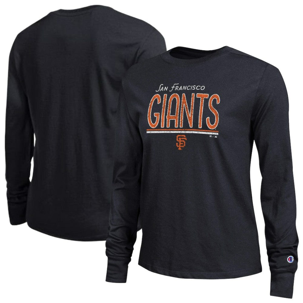 San Francisco Giants Champion Women's Long Sleeve T-Shirt - Black
