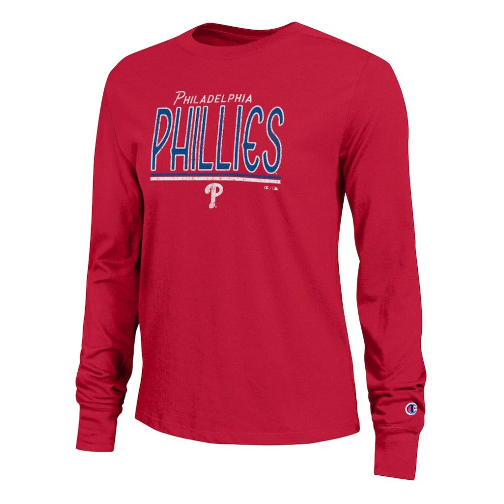 Philadelphia Phillies Champion Women's Long Sleeve T-Shirt - Red