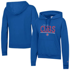 Chicago Cubs Champion Women's Vintage Powerblend Hoodie - Royal