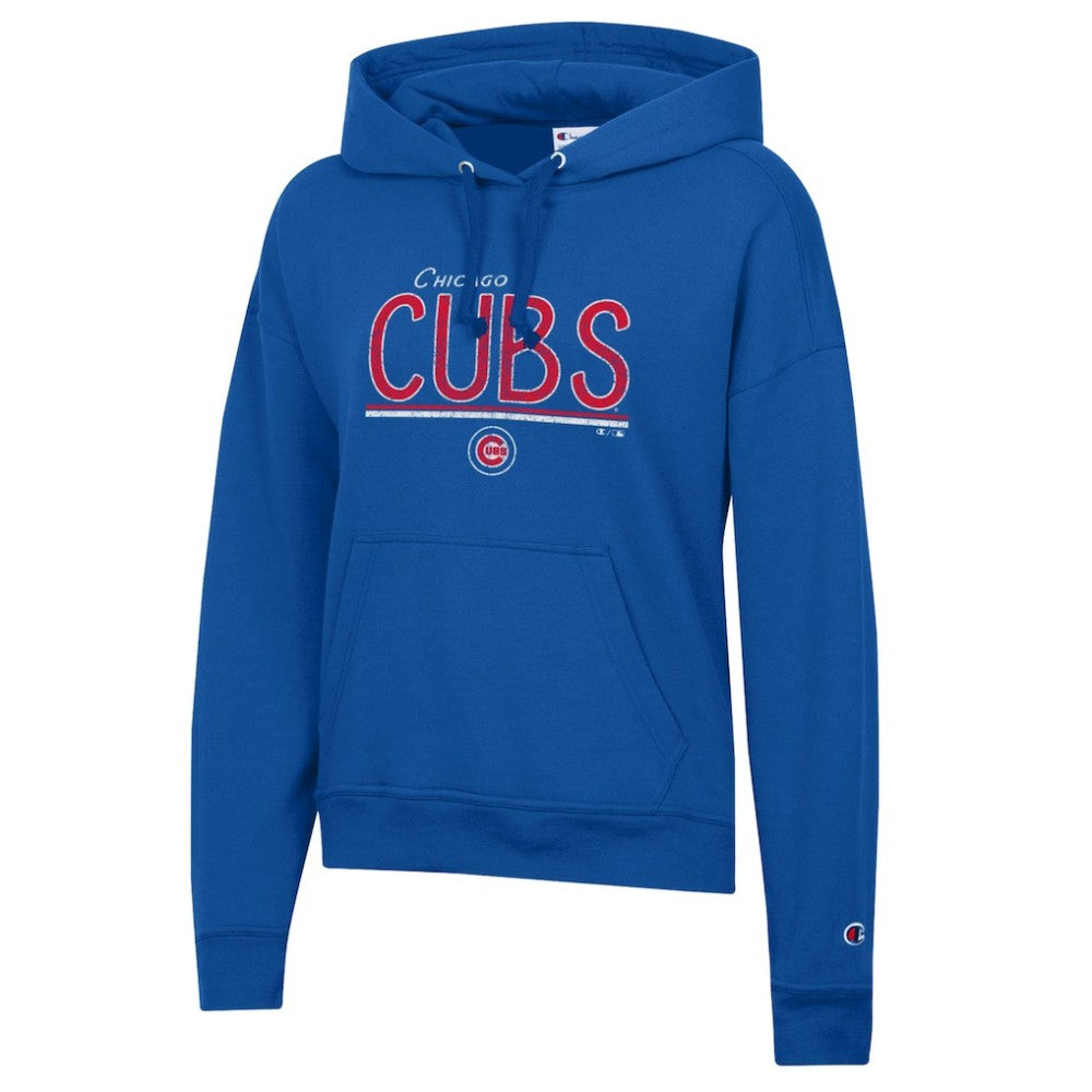 Chicago Cubs Champion Women's Vintage Powerblend Hoodie - Royal