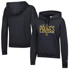 San Diego Padres Champion Women's Vintage Powerblend Hoodie - Black