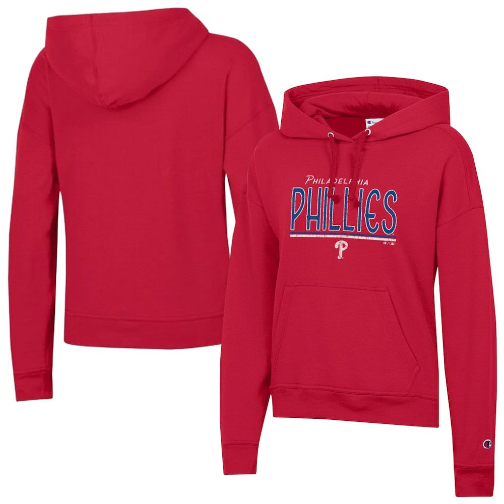 Philadelphia Phillies Champion Women's Vintage Powerblend Hoodie - Red