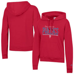 Philadelphia Phillies Champion Women's Vintage Powerblend Hoodie - Red