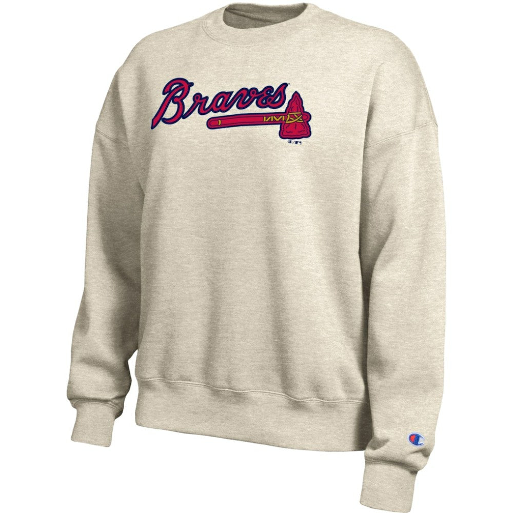 Atlanta Braves Champion Women's All-Star Sweatshirt - Oatmeal