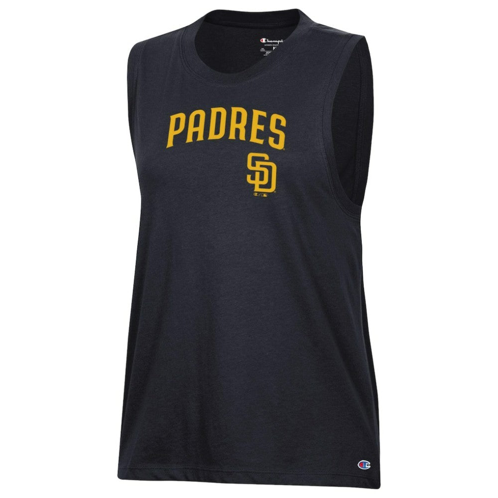 San Diego Padres Champion Women's Muscle Tank Top - Black