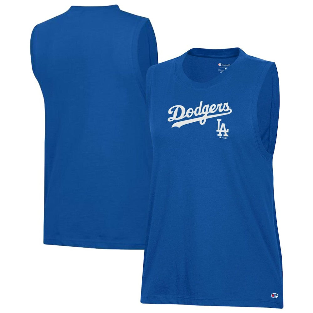 Los Angeles Dodgers Champion Women's Muscle Tank Top - Royal