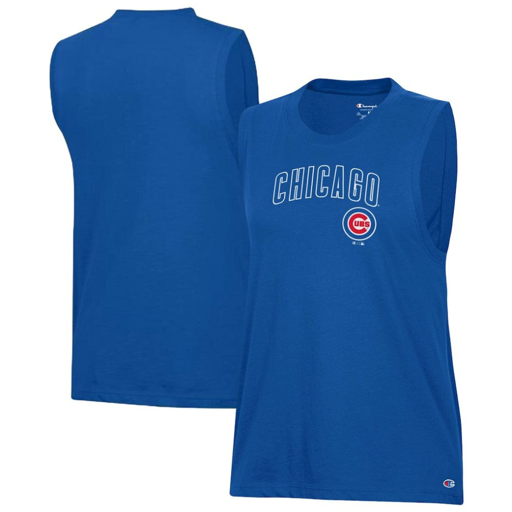 Chicago Cubs Champion Women's Muscle Tank Top - Royal