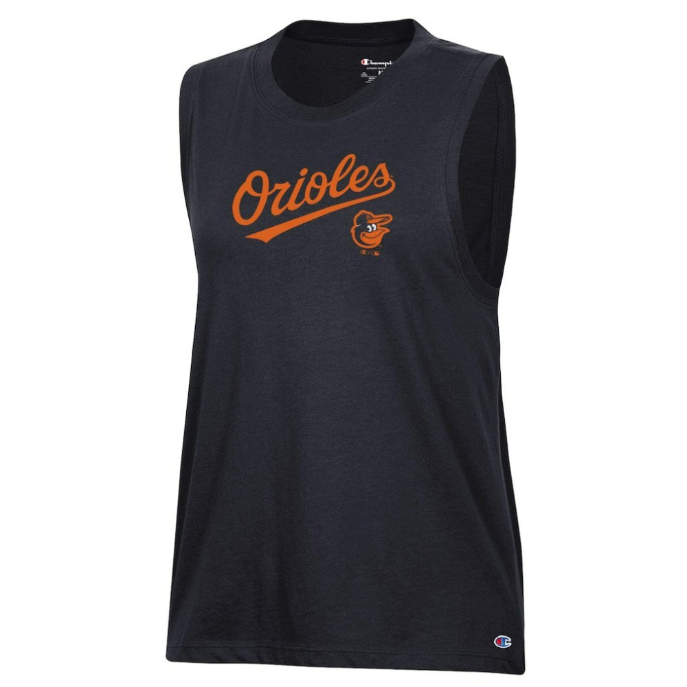 Baltimore Orioles Champion Women's Muscle Tank Top - Black