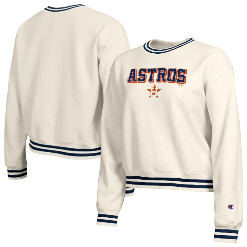 Houston Astros Champion Women's Reverse Weave Sweatshirt - Cream