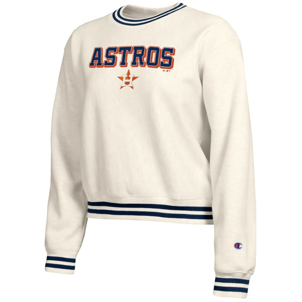 Houston Astros Champion Women's Reverse Weave Sweatshirt - Cream