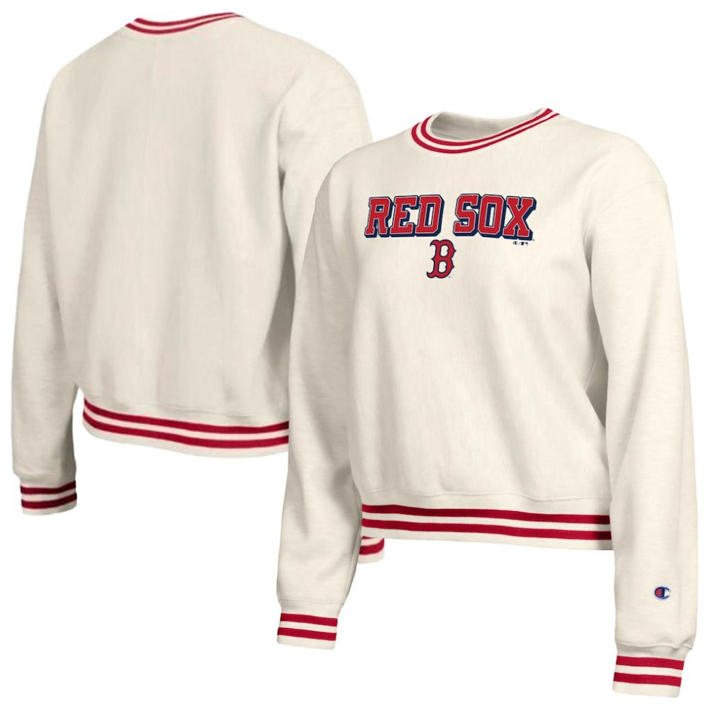 Boston Red Sox Champion Women's Reverse Weave Sweatshirt - Cream