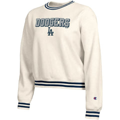 Los Angeles Dodgers Champion Women's Reverse Weave Sweatshirt - Cream