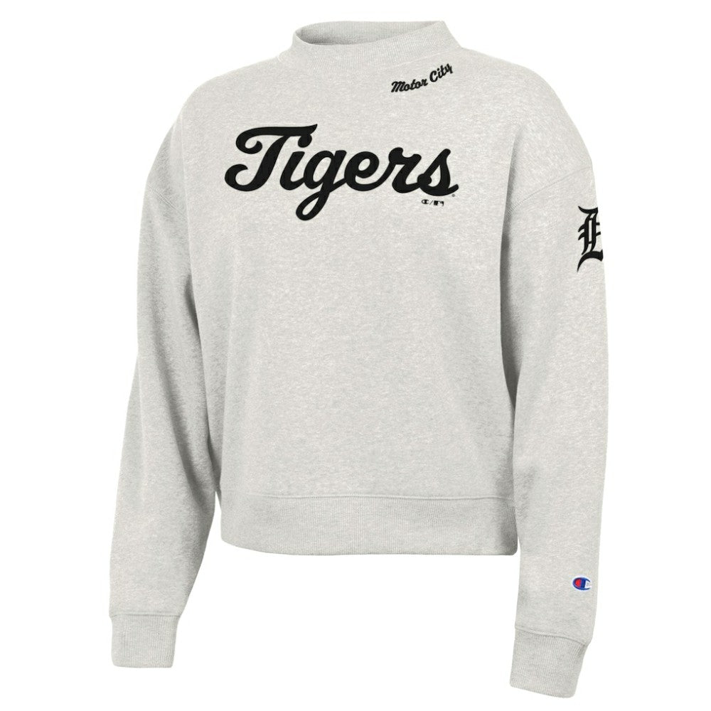 Detroit Tigers Champion Women's Triumph Tri-Blend Sweatshirt - Stone