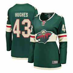 Quinn Hughes Minnesota Wild Fanatics Women's Home Breakaway Jersey