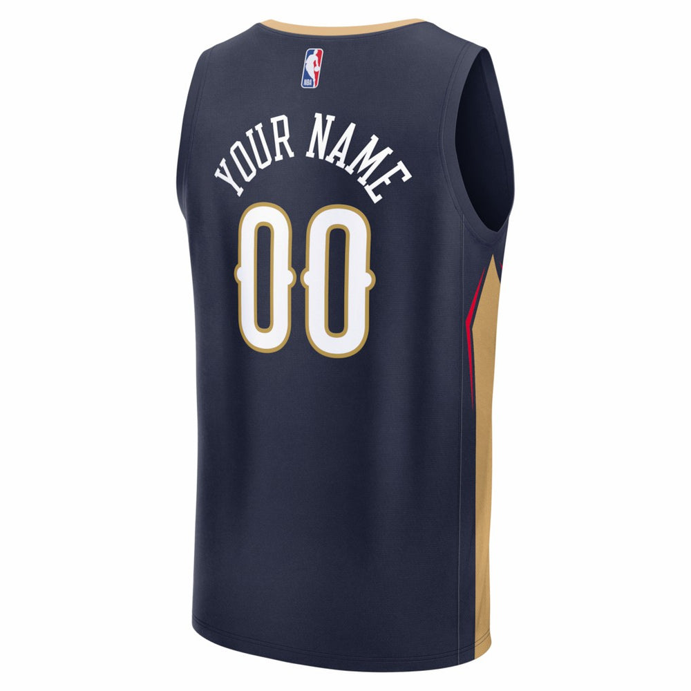 New Orleans Pelicans Fastbreak Custom Jersey - Icon Edition - Navy | Fanatics discount