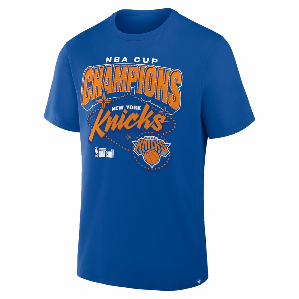 New York Knicks 2025 NBA Cup Champions Legacy T-Shirt - Blue online