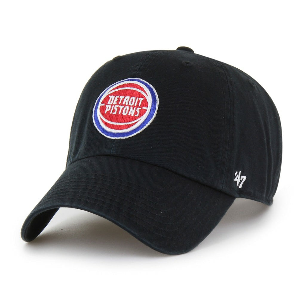 Detroit Pistons '47 Clean Up Adjustable Hat sale - Black | 47 brand on sale