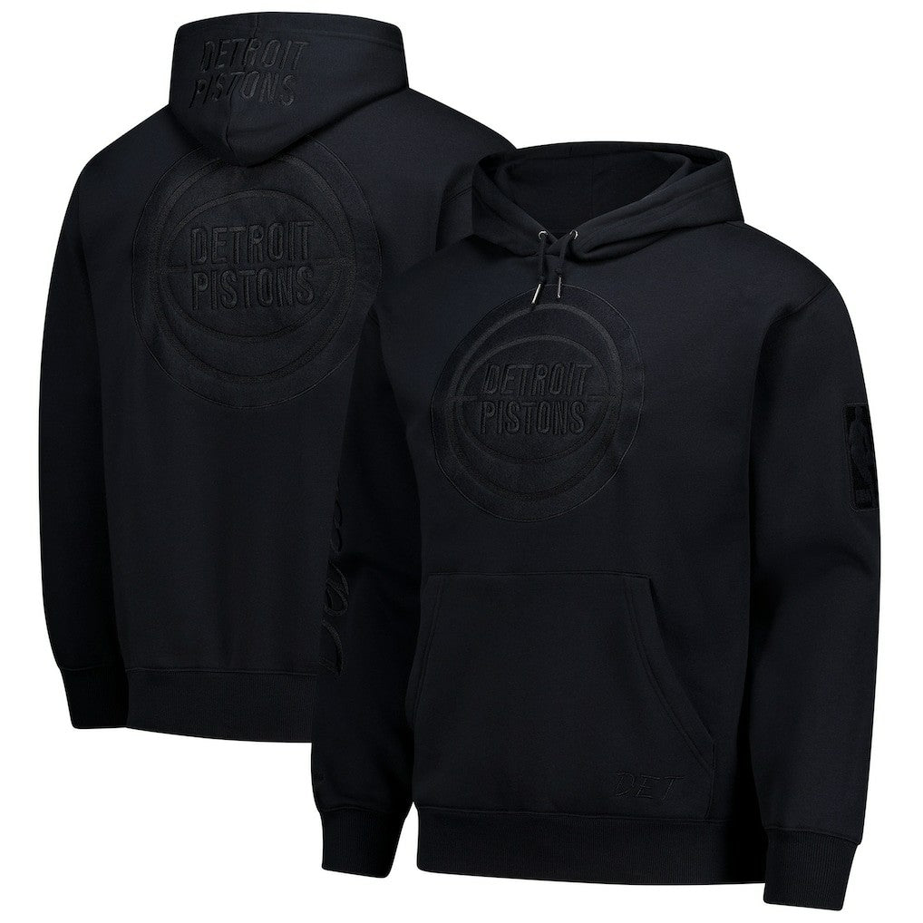 Detroit Pistons Phantom Fleece Hoodie sale - Black | Mitchell & Ness for sale