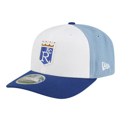 Kansas City Royals Player Replica 9SEVENTY Adjustable Hat - White/Light Blue | New Era