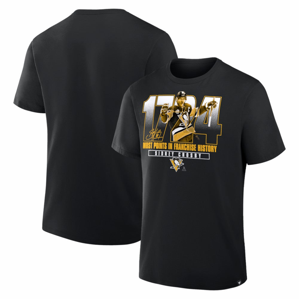 Sidney Crosby Pittsburgh Penguins Most Points in Franchise History T-Shirt