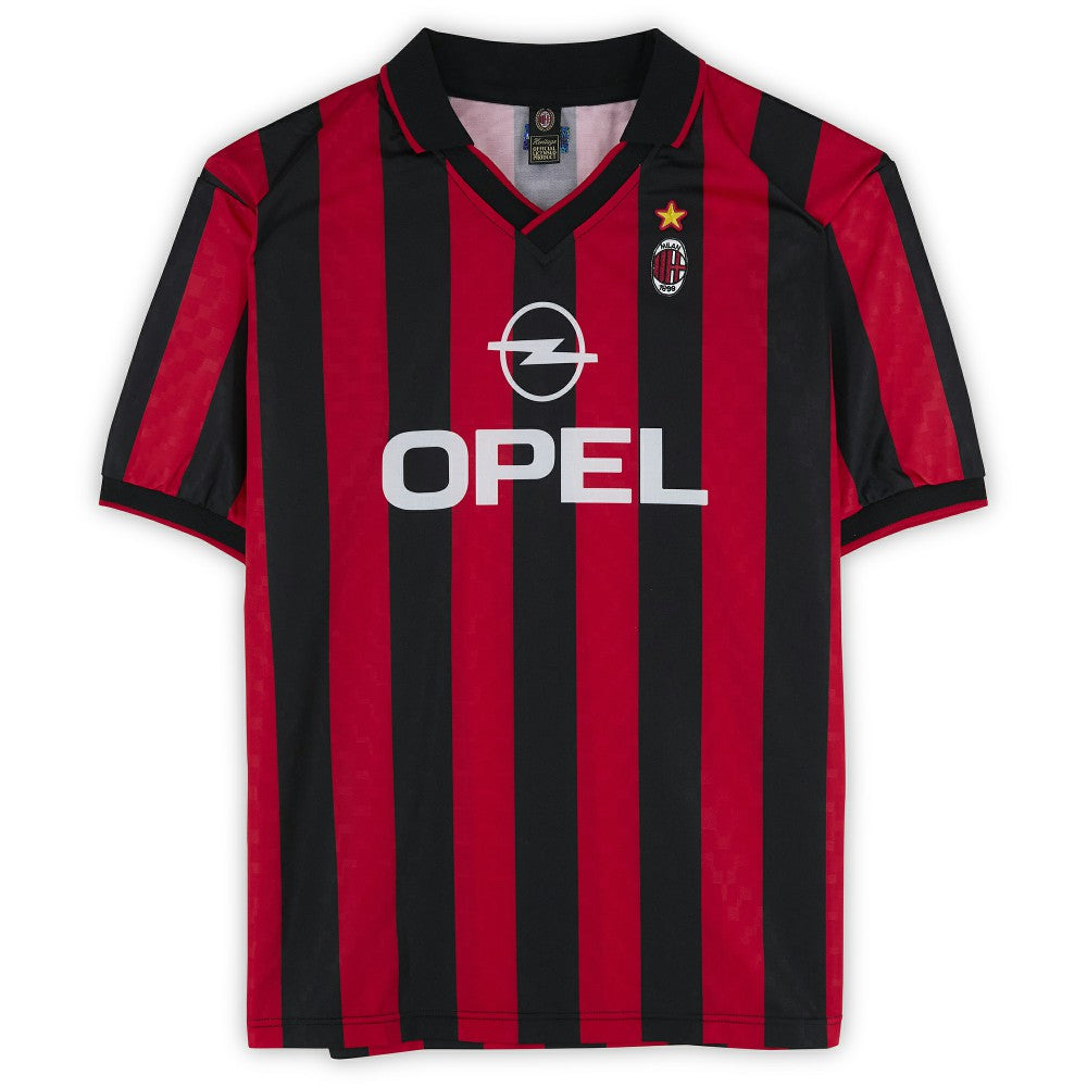 Frank Rijkaard AC Milan Autographed Red/Black Home Jersey / Soccer Online