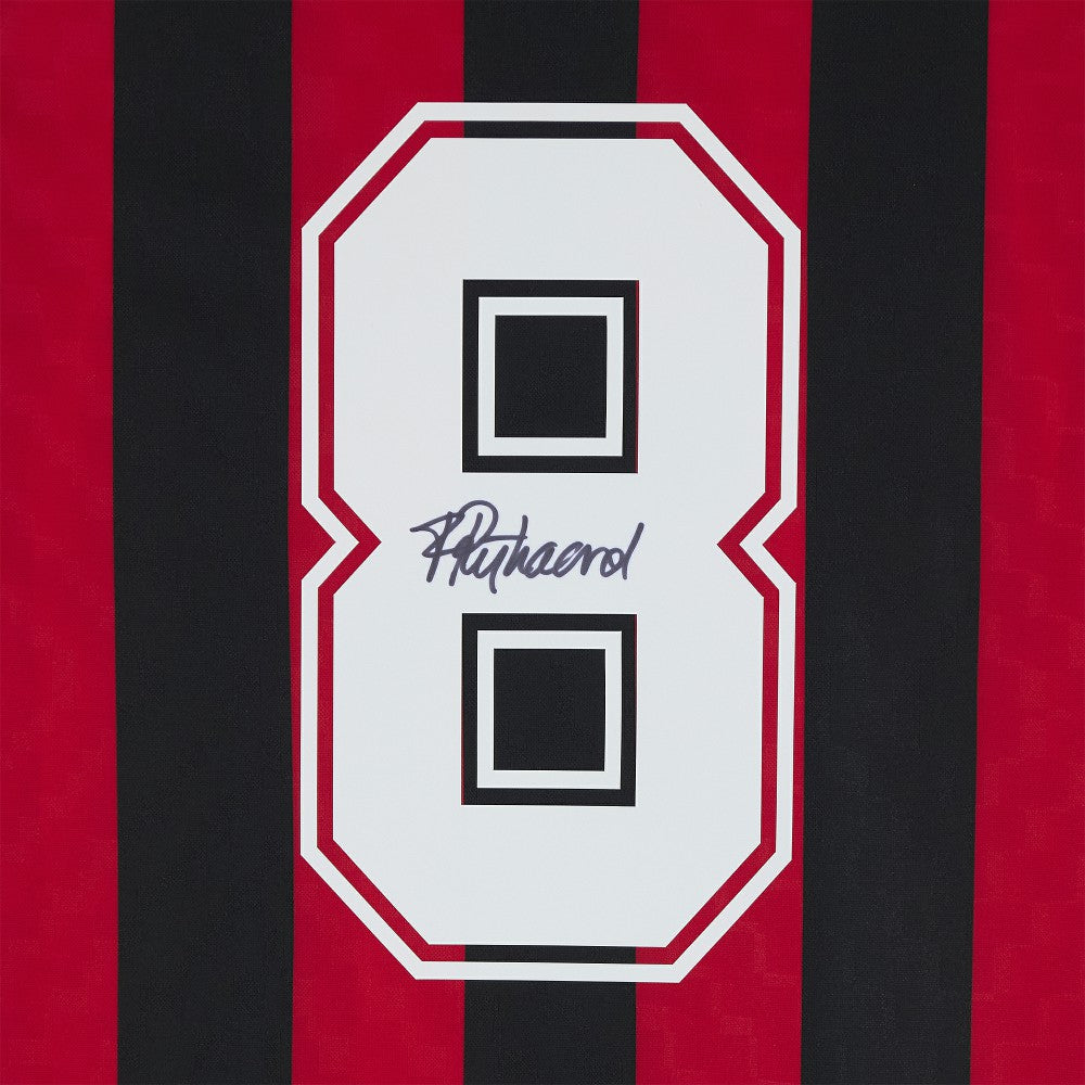 Frank Rijkaard AC Milan Autographed Red/Black Home Jersey / Soccer Online