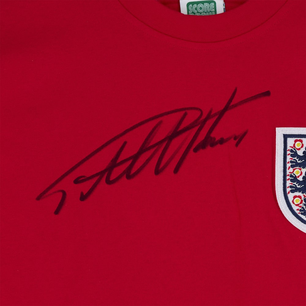 Sir Geoff Hurst England National Team Autographed 1966 Score Draw Jersey / Soccer Discount