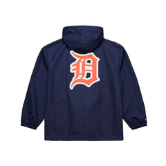 Detroit Tigers Full-Snap Hooded Coaches Jacket - Navy | Mitchell & Ness