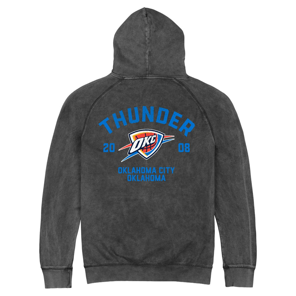 Oklahoma City Thunder Stadium Essentials Unisex Get Back Vintage Raglan Hoodie - Black outlet
