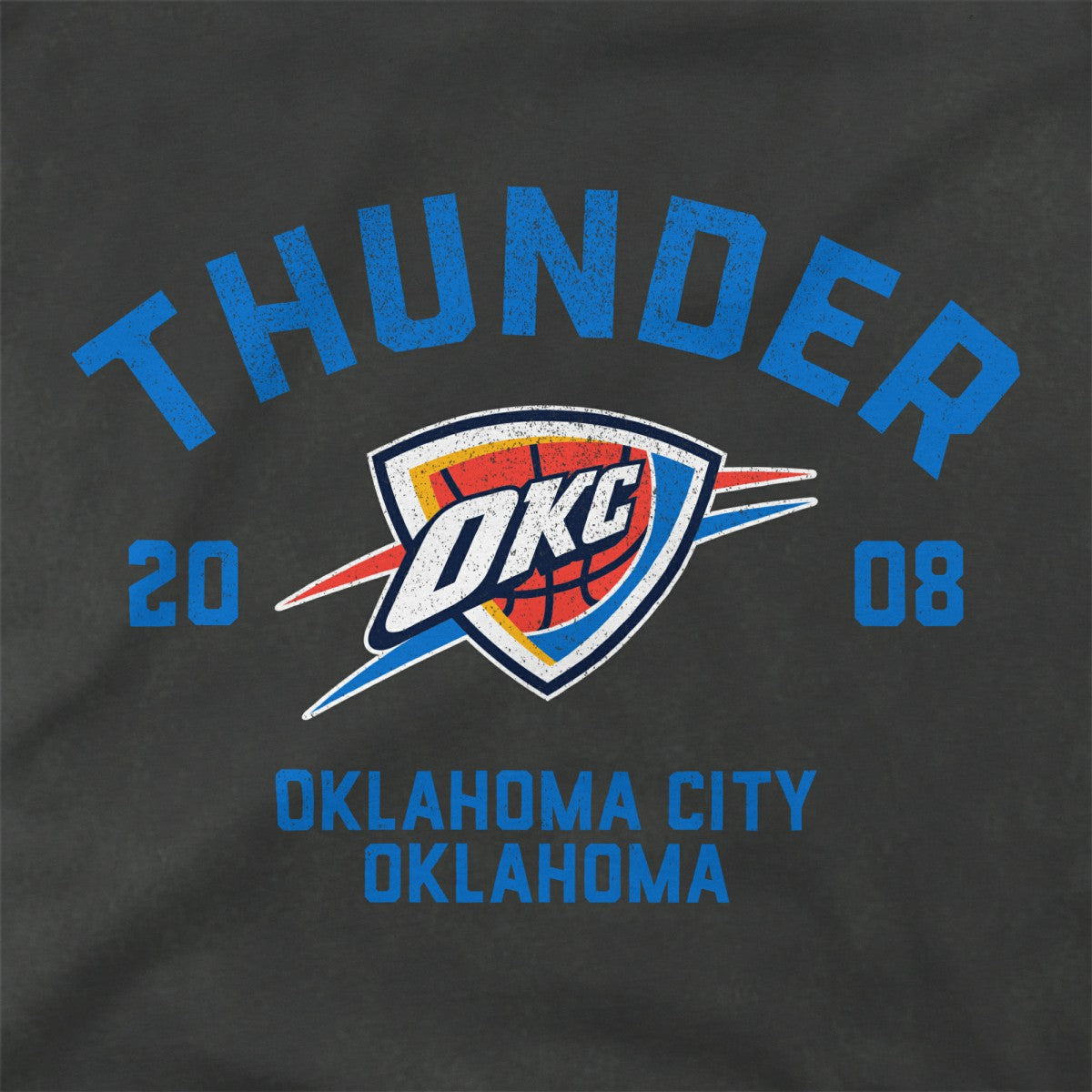 Oklahoma City Thunder Stadium Essentials Unisex Get Back Vintage Raglan Hoodie - Black outlet