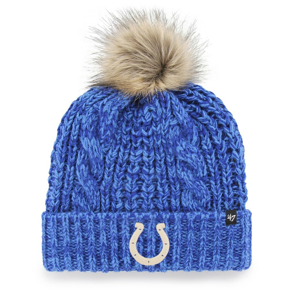 NFL Indianapolis Colts '47 Women's Meeko Cuffed Knit Hat with Pom