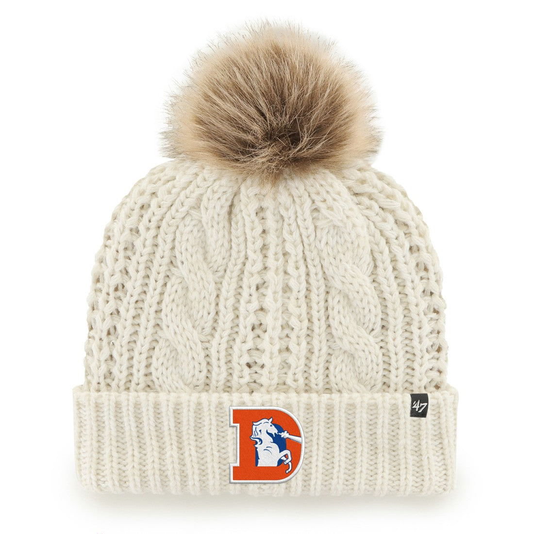 NFL Denver Broncos '47 Women's Meeko Cuffed Knit Hat with Pom