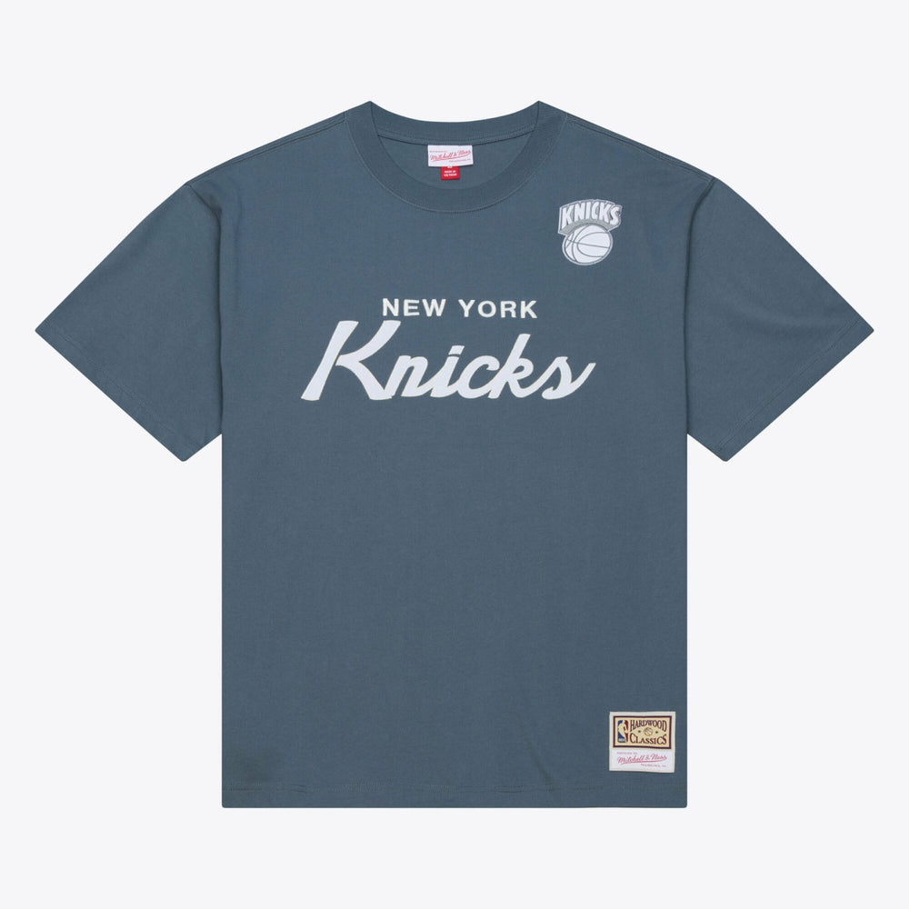 New York Knicks Thunderstorm T-Shirt - Blue | Mitchell & Ness sale